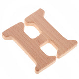 Maxbell Baby Wooden Teether Toys Letter Shapes DIY Wooden Teether Kit  H