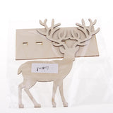 Maxbell Natural Wooden Cute Elk Deer Shape Hanging Jewelry Display Stand Rack Showcase - Aladdin Shoppers