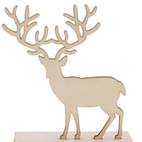 Maxbell Natural Wooden Cute Elk Deer Shape Hanging Jewelry Display Stand Rack Showcase - Aladdin Shoppers