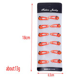 Maxbell 12Pcs Girls Baby Toddler Princess Snap Hair Clips Hair Accessories  Style 3