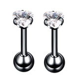 Maxbell 10 Pieces Stainless Steel Zircon Crystal Labret Lip Helix Eyebrow 16 Gauge - Aladdin Shoppers