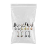 Maxbell 10 Pieces Stainless Steel Zircon Crystal Labret Lip Helix Eyebrow 16 Gauge - Aladdin Shoppers