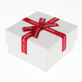 Maxbell 5 Piece Small Box Ribbon Bowknot Jewelry Gift Weddings Birthday White(8cm)