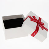 Maxbell 5 Piece Small Box Ribbon Bowknot Jewelry Gift Weddings Birthday White(8cm)