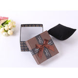 Maxbell 6pcs Paper Cardboard Jewelry Gift Box Watch Ring Earring Storage Case Coffee