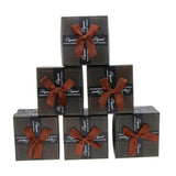 Maxbell 6pcs Paper Cardboard Jewelry Gift Box Watch Ring Earring Storage Case Coffee