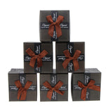Maxbell 6pcs Paper Cardboard Jewelry Gift Box Watch Ring Earring Storage Case Coffee