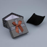 Maxbell 6pcs Paper Cardboard Jewelry Gift Box Watch Ring Earring Storage Case Coffee