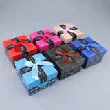 Maxbell 6pcs Paper Cardboard Jewelry Gift Box Watch Ring Earring Storage Case Random Color