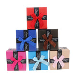 Maxbell 6pcs Paper Cardboard Jewelry Gift Box Watch Ring Earring Storage Case Random Color