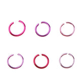 2 Sets Colorful Aluminum Wire Open Jump Rings for jewelry Making Accessories
