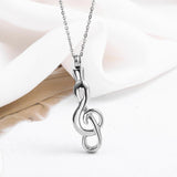 Maxbell Music Note Memorial Jewelry Pet Ash Funeral Cremation Urn Charm Pendant DIY - Aladdin Shoppers