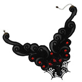 Maxbell Vintage Gothic Black Lace Spider Choker Collar Necklace Halloween Accessory - Aladdin Shoppers