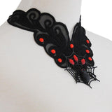 Maxbell Vintage Gothic Black Lace Spider Choker Collar Necklace Halloween Accessory - Aladdin Shoppers