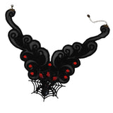 Maxbell Vintage Gothic Black Lace Spider Choker Collar Necklace Halloween Accessory - Aladdin Shoppers