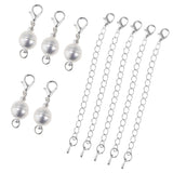 Maxbell 10 Pieces Copper Ball Magnetic Clasps Jewelry Finding Extension Chain Link - Aladdin Shoppers