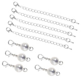 Maxbell 10 Pieces Copper Ball Magnetic Clasps Jewelry Finding Extension Chain Link - Aladdin Shoppers