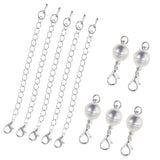 Maxbell 10 Pieces Copper Ball Magnetic Clasps Jewelry Finding Extension Chain Link - Aladdin Shoppers