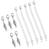 Maxbell 10 Pieces 6mm Cylinder Magnetic Lobster Clasp Extender Chain Jewelry Making - Aladdin Shoppers