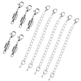 Maxbell 10 Pieces 6mm Cylinder Magnetic Lobster Clasp Extender Chain Jewelry Making - Aladdin Shoppers