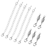 Maxbell 10 Pieces 6mm Cylinder Magnetic Lobster Clasp Extender Chain Jewelry Making - Aladdin Shoppers