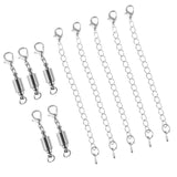 Maxbell 10Pcs 6mm Cylinder Magnetic Lobster Clasp Extender Chain Jewelry Making Set - Aladdin Shoppers