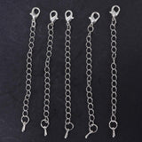 Maxbell Maxbell 10Pcs 6mm Cylinder Magnetic Lobster Clasp Extender Chain Jewelry Making Set