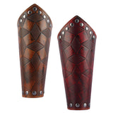 Vintage Medieval Unisex Bracers Leather Gauntlet Wristband Bracers Arm Armor