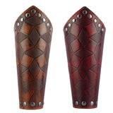Vintage Medieval Unisex Bracers Leather Gauntlet Wristband Bracers Arm Armor