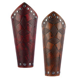 Vintage Medieval Unisex Bracers Leather Gauntlet Wristband Bracers Arm Armor