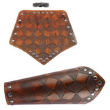 Vintage Medieval Unisex Bracers Leather Gauntlet Wristband Bracers Arm Armor