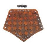 2Pcs Medieval Unisex Men  Bracers Leather Gauntlet Wristband Arm Armor Brown