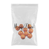 Maxbell 200 Pieces Dyed Round Wood Wooden Beads for Kids Jewelry DIY