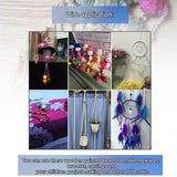 Maxbell 200 Pieces Dyed Round Wood Wooden Beads for Kids Jewelry DIY