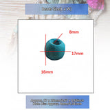 Maxbell 200 Pieces Dyed Round Wood Wooden Beads for Kids Jewelry DIY