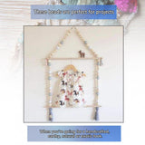 Maxbell 200 Pieces Dyed Round Wood Wooden Beads for Kids Jewelry DIY