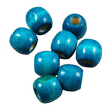 Maxbell 200 Pieces Dyed Round Wood Wooden Beads for Kids Jewelry DIY