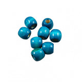 Maxbell 200 Pieces Dyed Round Wood Wooden Beads for Kids Jewelry DIY