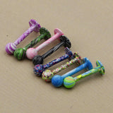 8 Pieces Stainless Steel Barbell Labret Lip Bar Tragus Helix Nose Ring Stud Upper Ear Piercing - Aladdin Shoppers