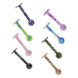 8 Pieces Stainless Steel Barbell Labret Lip Bar Tragus Helix Nose Ring Stud Upper Ear Piercing - Aladdin Shoppers