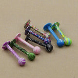 8 Pieces Stainless Steel Barbell Labret Lip Bar Tragus Helix Nose Ring Stud Upper Ear Piercing - Aladdin Shoppers