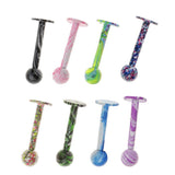 8 Pieces Stainless Steel Barbell Labret Lip Bar Tragus Helix Nose Ring Stud Upper Ear Piercing - Aladdin Shoppers