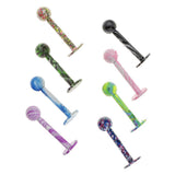 8 Pieces Stainless Steel Barbell Labret Lip Bar Tragus Helix Nose Ring Stud Upper Ear Piercing - Aladdin Shoppers