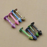 8 Pieces Punk Rock Stainless Steel Spike Tongue Labret Lip Bars Rings Piercings - Aladdin Shoppers