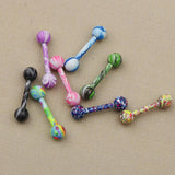 8 Pieces Stainless Steel Tongue Lip Bars Rings Barbell Ear Piercing Jewelry 16G - Aladdin Shoppers