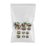 Maxbell Maxbell 6 Pieces Acrylic Ear Earrings Flesh Tunnel Stainless Steel Fake Plugs 18g