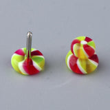 Maxbell Maxbell 12 Pieces Acrylic Ear Earrings Flesh Tunnel Stainless Steel Fake Plugs 16g