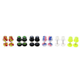 Maxbell Maxbell 12 Pieces Acrylic Ear Earrings Flesh Tunnel Stainless Steel Fake Plugs 16g