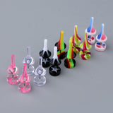 Maxbell Maxbell 6 Pairs Acrylic Ear Earrings Flesh Tunnel Stainless Steel Fake Plugs 16g