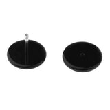Maxbell Maxbell 5 Pairs Acrylic Ear Earrings Flesh Tunnels Stainless Steel Fake Plugs 16g